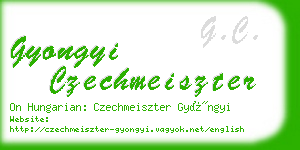 gyongyi czechmeiszter business card